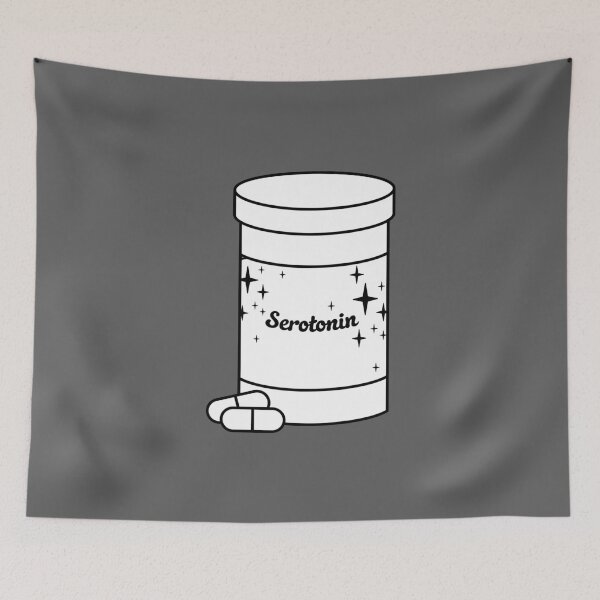 Item preview, Serotonin In A Bottle - Black and White designed and sold by sillyjess.