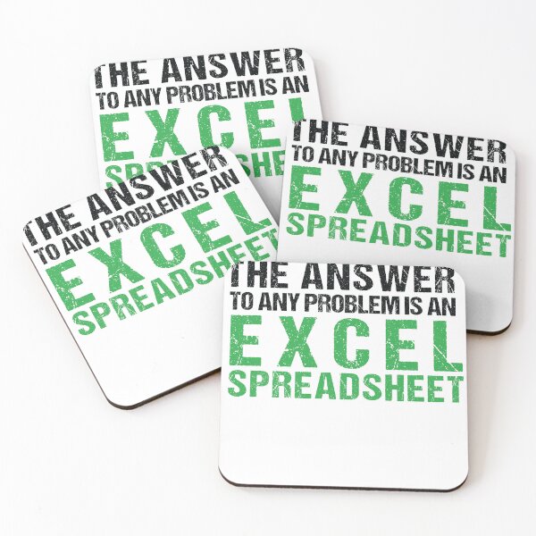 Item preview, The Answer To Any Problem Is an Excel Spreadsheet designed and sold by SakuraPxl.