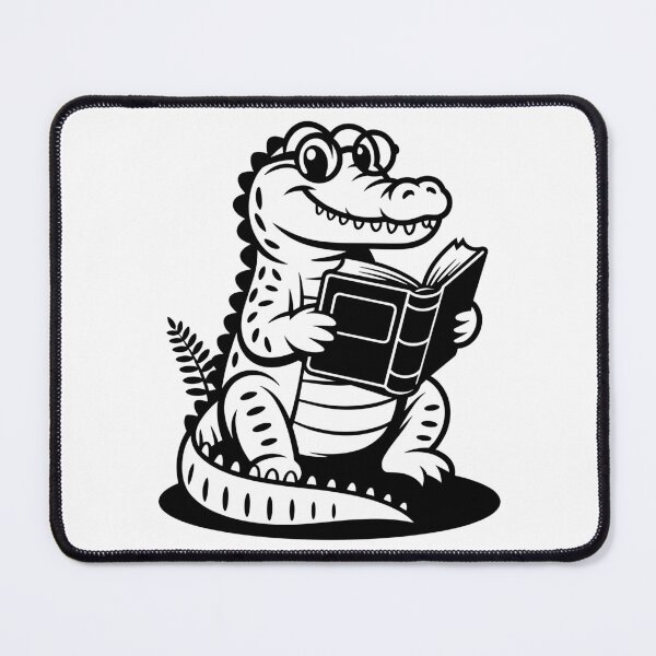 Item preview, Alligator Reading a Book designed and sold by theartfulaspie.