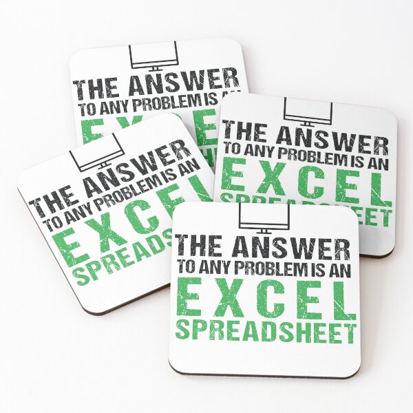 Item preview, The Answer To Any Problem Is an Excel Spreadsheet designed and sold by SakuraPxl.