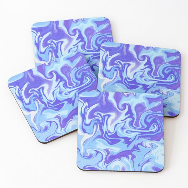 Item preview, Oceanic Allure Blue and Purple Dance of Agate designed and sold by DicenCute.