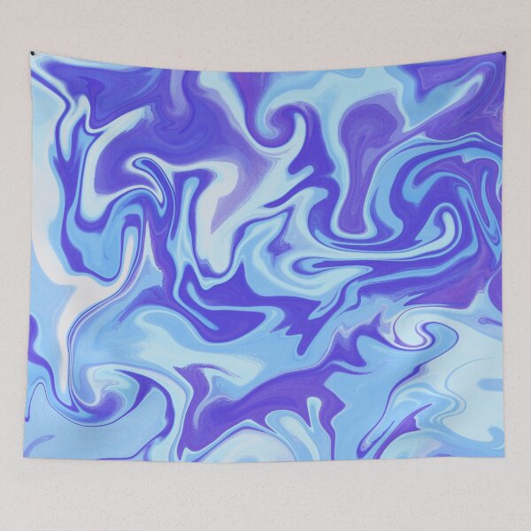 Item preview, Oceanic Allure Blue and Purple Dance of Agate designed and sold by DicenCute.
