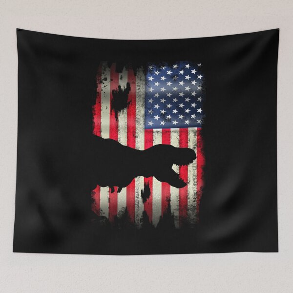 Item preview, USA American Flag Tyrannosaurus T-Rex Dinosaur  designed and sold by fatamyfan1.