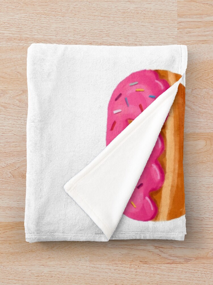 Thumbnail 3 of 6, Throw Blanket, Time For A Donut designed and sold by RileyRayDesign.