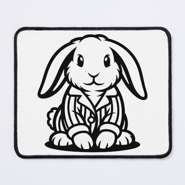 Item preview, Lop-Eared Bunny in Pajamas designed and sold by theartfulaspie.