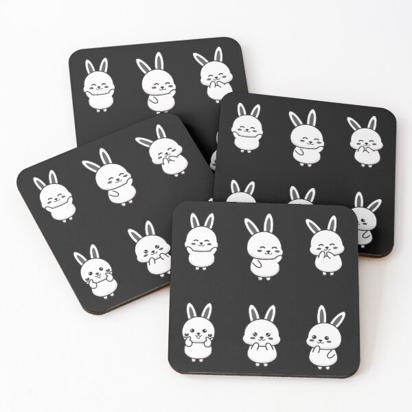 Item preview, Kawaii Bunny Sticker Pack – Cute Rabbit Expressions designed and sold by sochadesigner.