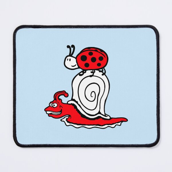 Item preview, 2 Friends fast Snail Beetle Ladybug Ladybird Bug on top designed and sold by shirt-o-mat.