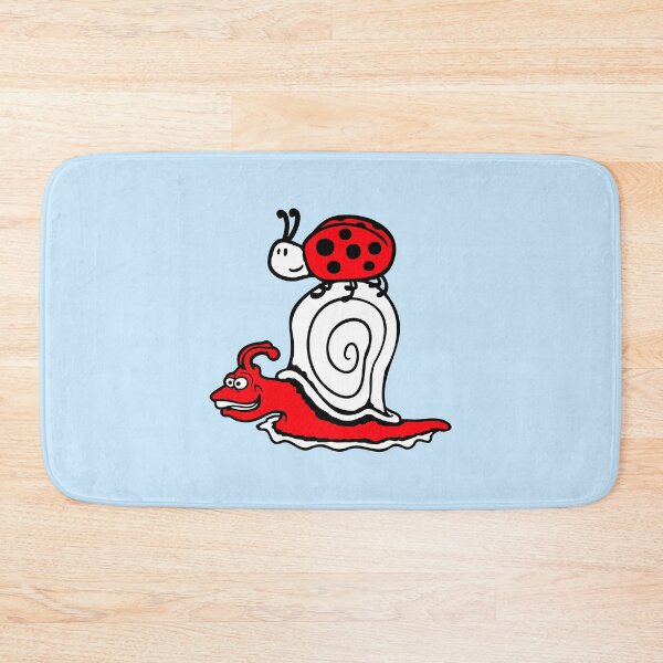 Item preview, 2 Friends fast Snail Beetle Ladybug Ladybird Bug on top designed and sold by shirt-o-mat.