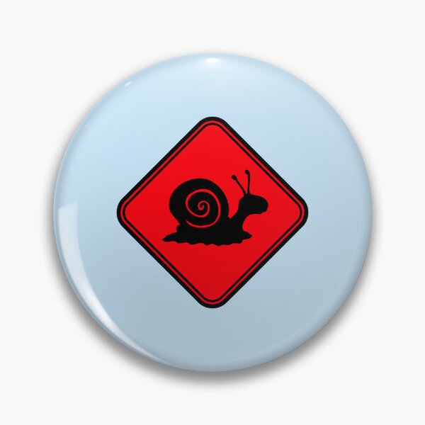 Item preview, Snail Warning Danger Zone Attention Sign Slug Funny designed and sold by shirt-o-mat.