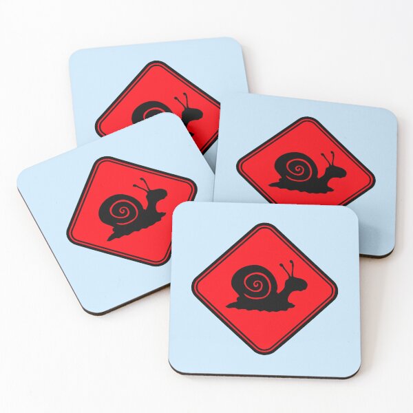 Item preview, Snail Warning Danger Zone Attention Sign Slug Funny designed and sold by shirt-o-mat.