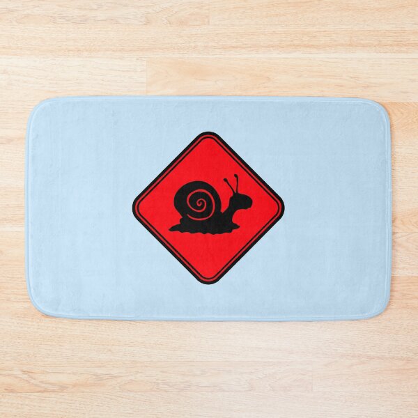 Item preview, Snail Warning Danger Zone Attention Sign Slug Funny designed and sold by shirt-o-mat.