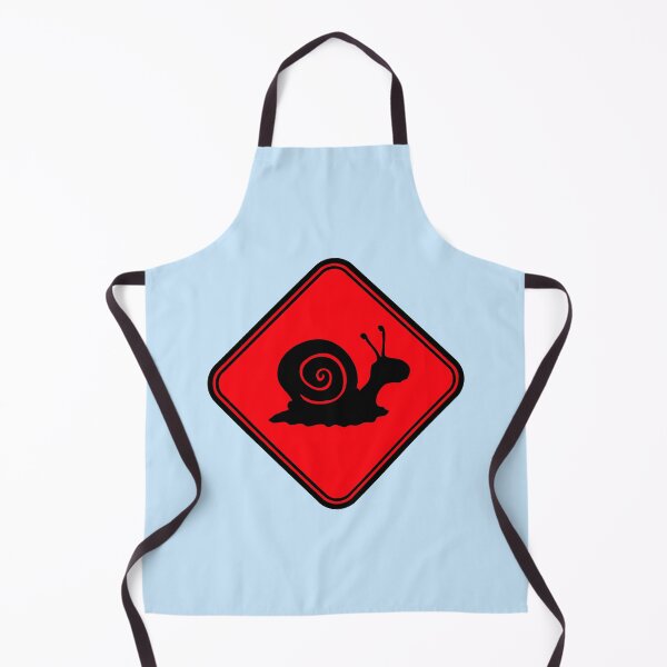 Item preview, Snail Warning Danger Zone Attention Sign Slug Funny designed and sold by shirt-o-mat.