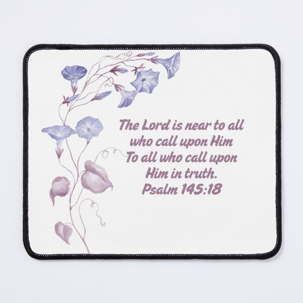 Item preview, Morning Glories & Psalm 145:18 – Faithful Floral Spiritual Art designed and sold by Christies Creations.