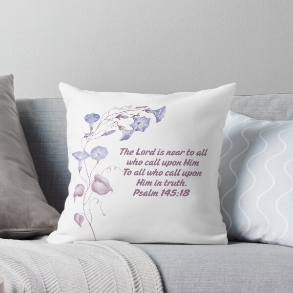 Item preview, Morning Glories & Psalm 145:18 – Faithful Floral Spiritual Art designed and sold by Christies  Creations.