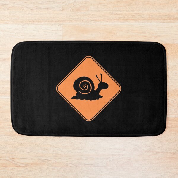 Item preview, Snail Warning Danger Zone Attention Sign Slug Funny designed and sold by shirt-o-mat.
