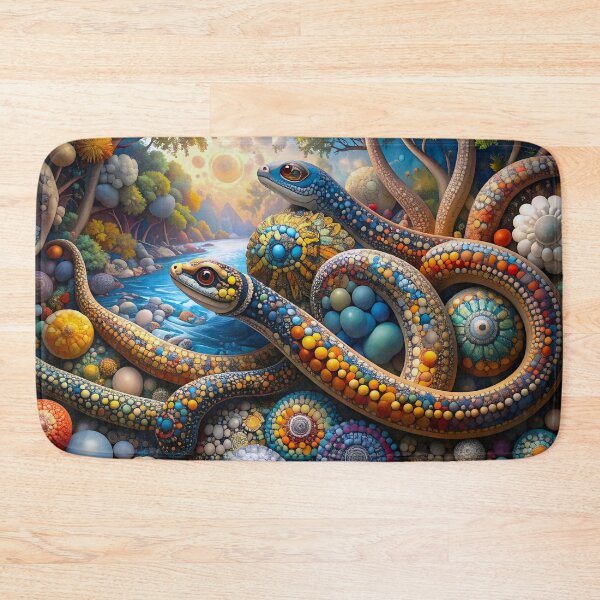 Item preview, Two Rainbow Snakes designed and sold by rainsdesigns.