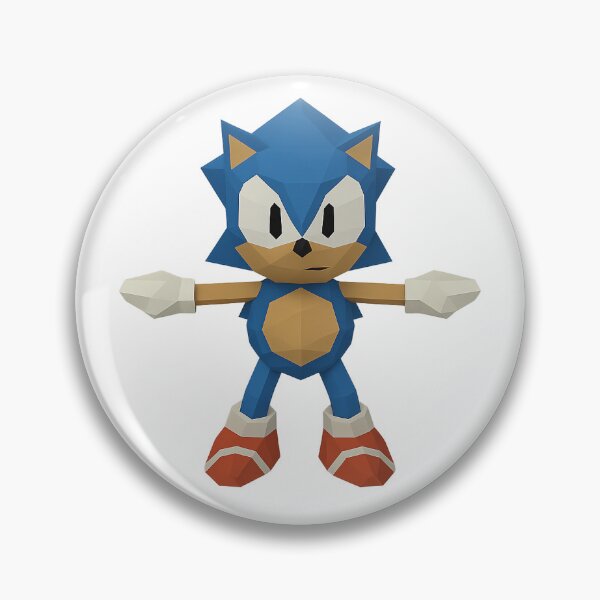 Artikelvorschau, T-Pose Sonic – Low-Polygon-Stil entworfen und verkauft von LowPolyHub.