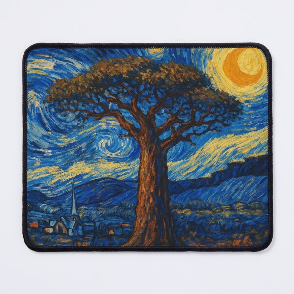 Item preview, African Baobab Tree - Starry Night designed and sold by Myra365Art.