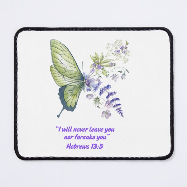 Item preview, Butterfly design "I Will Never Leave You or Forsake You" designed and sold by Christies Creations.