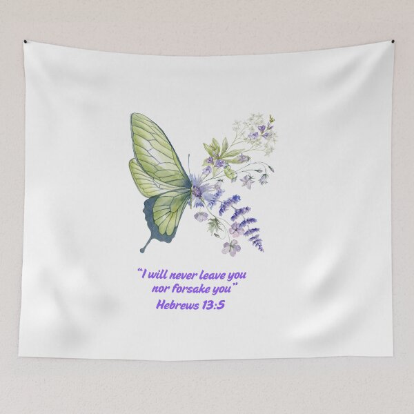 Item preview, Butterfly design "I Will Never Leave You or Forsake You" designed and sold by Christies  Creations.