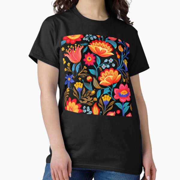 Aperçu de l'œuvre Motif de célébration florale mexicaine colorée et festive créée et vendue par DEC02.