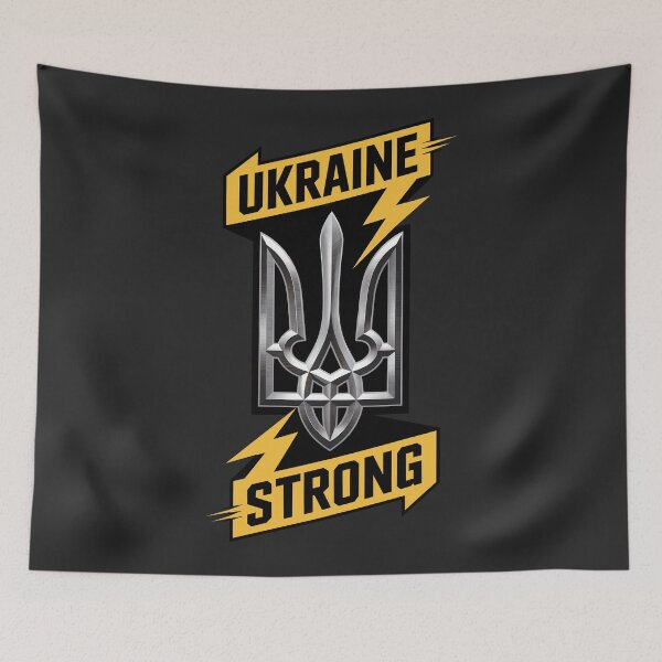 Item preview, Ukraine Strong Trident Power Ukrainian Support Symbol designed and sold by cabana.space.