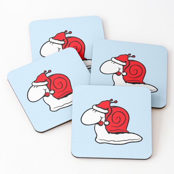Item preview, Snail Santa Claus Christmas Hat Happy Celebration Funny designed and sold by shirt-o-mat.