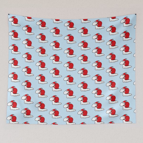 Item preview, Snail Santa Claus Christmas Hat Happy Celebration Funny designed and sold by shirt-o-mat.
