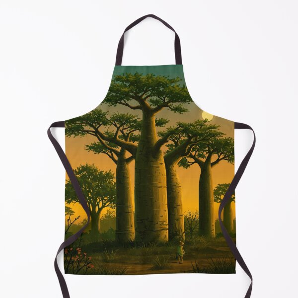 Item preview, Majestic Baobab Trees Illustration – Beautiful Sunset Botanical Art designed and sold by Ojo de Lilith.