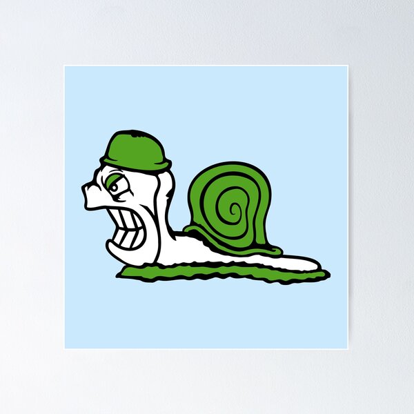 Item preview, Snail Soldier Warrior Fighter Helmet General Angry Funny designed and sold by shirt-o-mat.