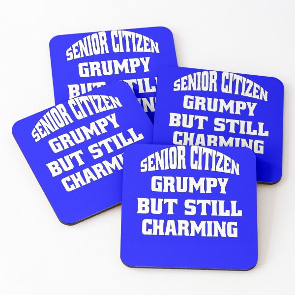 Item preview, Funny Senior Citizen Humor Senior Citizen  Grumpy But Still Charming. designed and sold by fantasticdesign.