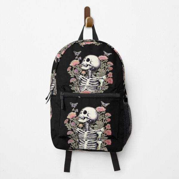 Item preview, SKELETON AND FLOWERS "Where Death Blossoms", AI designed and sold by davidjulie.