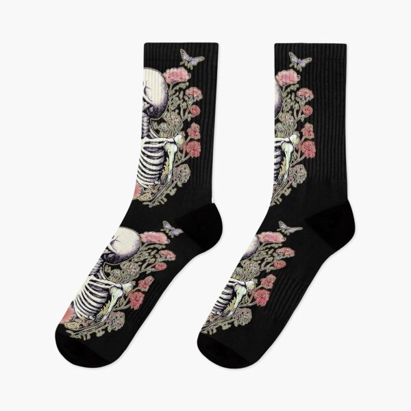 Item preview, SKELETON AND FLOWERS "Where Death Blossoms", AI designed and sold by davidjulie.