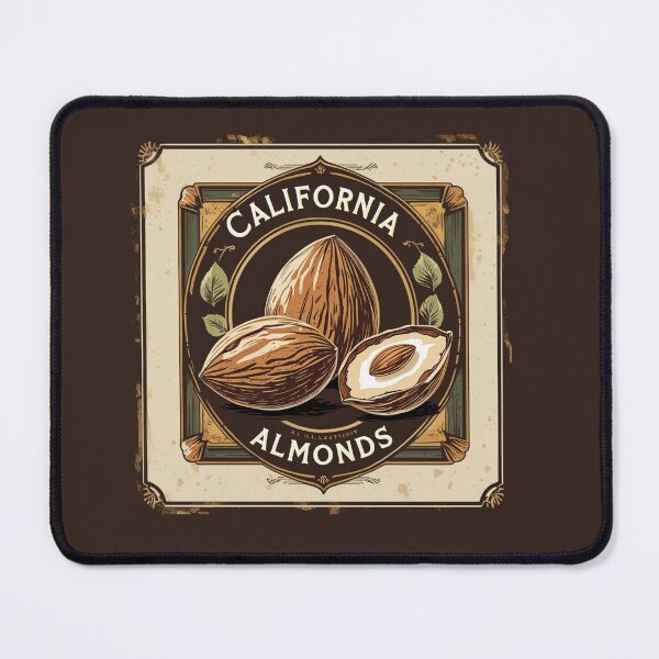 Item preview, Vintage Style Illustration of California Almonds in a Rustic Design designed and sold by Rue Market.