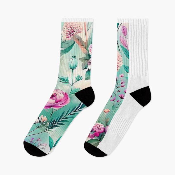 Item preview, Watercolor Floral Pattern Leggings,Elegant Floral,Leggings Pattern Flowers, designed and sold by seritik.