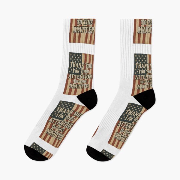 Item preview, Thank You For Your Attention To This Matter, American Flag, Political Humor, Vintage Design, USA Flag designed and sold by Orvista.
