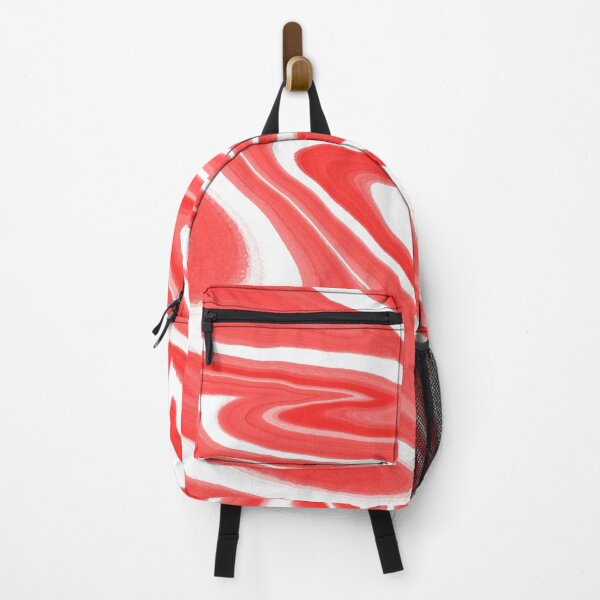 Item preview, Radiant Zebra Reverie Abstract Harmony in Red Orange and White designed and sold by DicenCute.