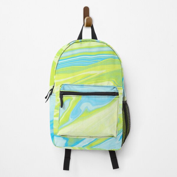 Item preview, Vibrant Euphoria Abstract Marble in Blues and Yellows designed and sold by DicenCute.