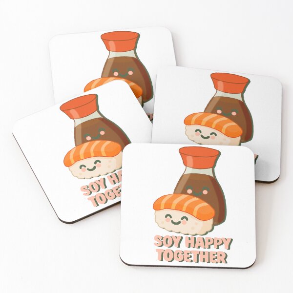 Item preview, “Soy Happy Together” Sushi & Soy Sauce designed and sold by CmpsDesigns .