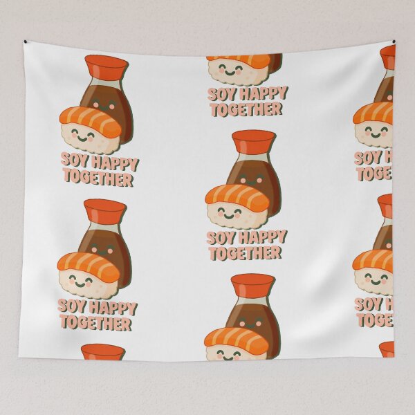 Item preview, “Soy Happy Together” Sushi & Soy Sauce designed and sold by CmpsDesigns .