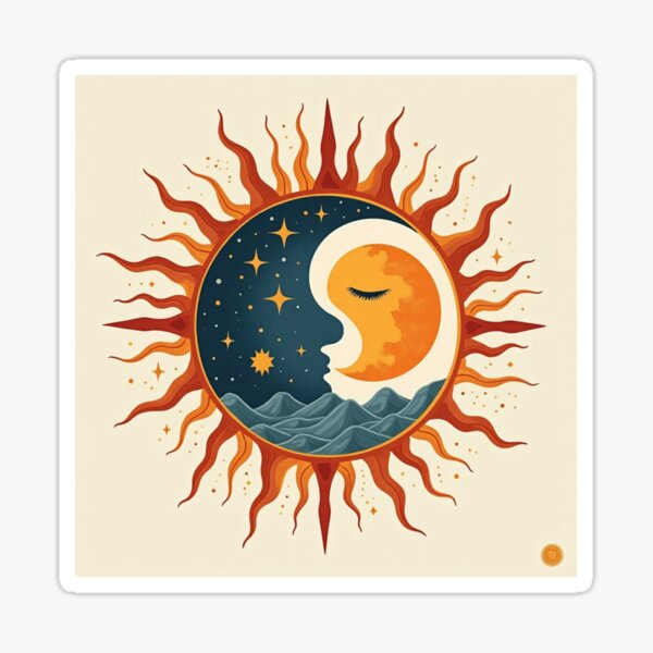 Item preview, Copy of Boho Sun & Moon – Minimalist Cosmic Harmony designed and sold by SNkool5.