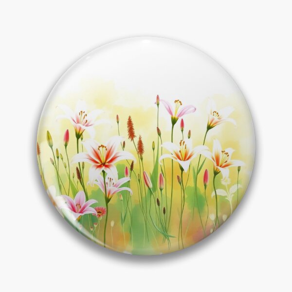 Item preview, Watercolor field of Lilies flowers designed and sold by Christies  Creations.
