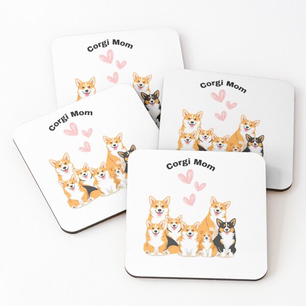 Item preview, Cute Corgi Mom with pink hearts designed and sold by Christies  Creations.