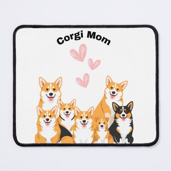 Item preview, Cute Corgi Mom with pink hearts designed and sold by Christies  Creations.