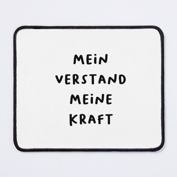 Artikelvorschau, Mein Verstand meine Kraft - Deutsches Empowerment-Zitat-Design entworfen und verkauft von RM-Journey.