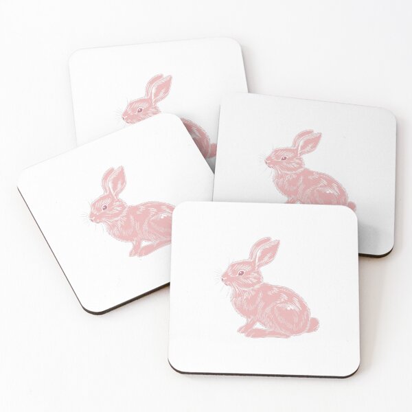 Item preview, Pink Rabbit - Cute Minimalist Animal Design designed and sold by RM-Journey.