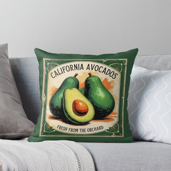 Item preview, Vintage California Avocado Label Design with Retro Style Art designed and sold by Rue Market.