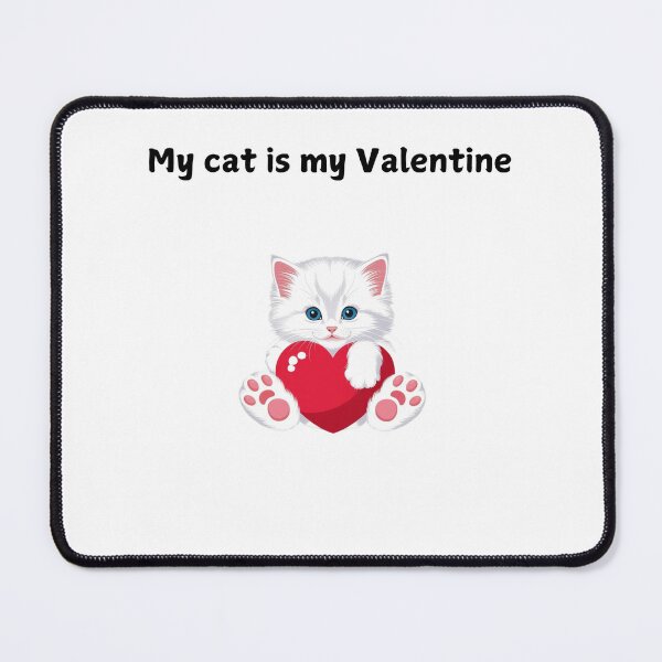 Item preview, My Cat is my Valentine  designed and sold by Christies  Creations.