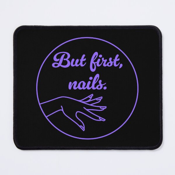 Item preview, But First, Nails - Periwinkle designed and sold by sillyjess.