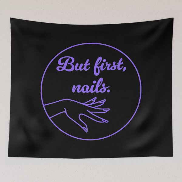 Item preview, But First, Nails - Periwinkle designed and sold by sillyjess.